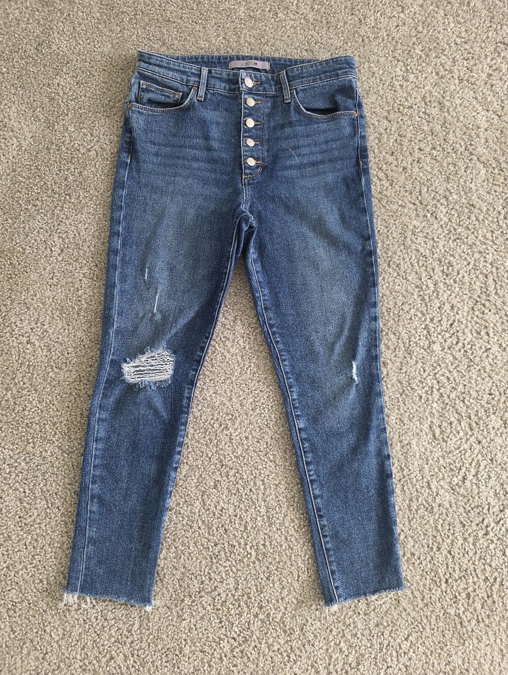 Joes Womens Skinny Jeans Factory Distressed Size 28